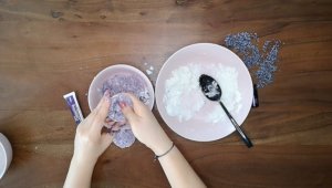 Schritt für Schritt-Bild zum Badekugel-Rezept mit Lavendel 3